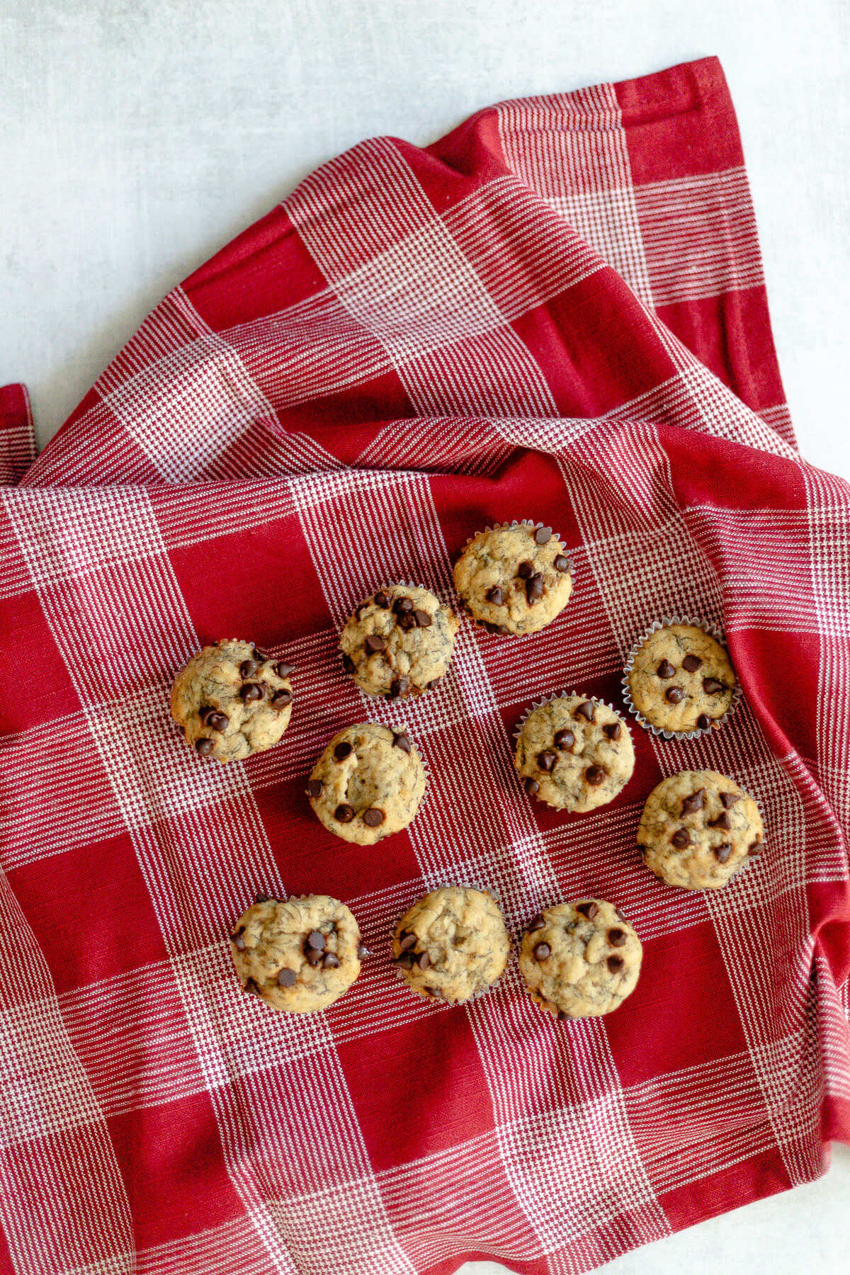 delicious gluten free banana bread mini muffins with chocolate chips