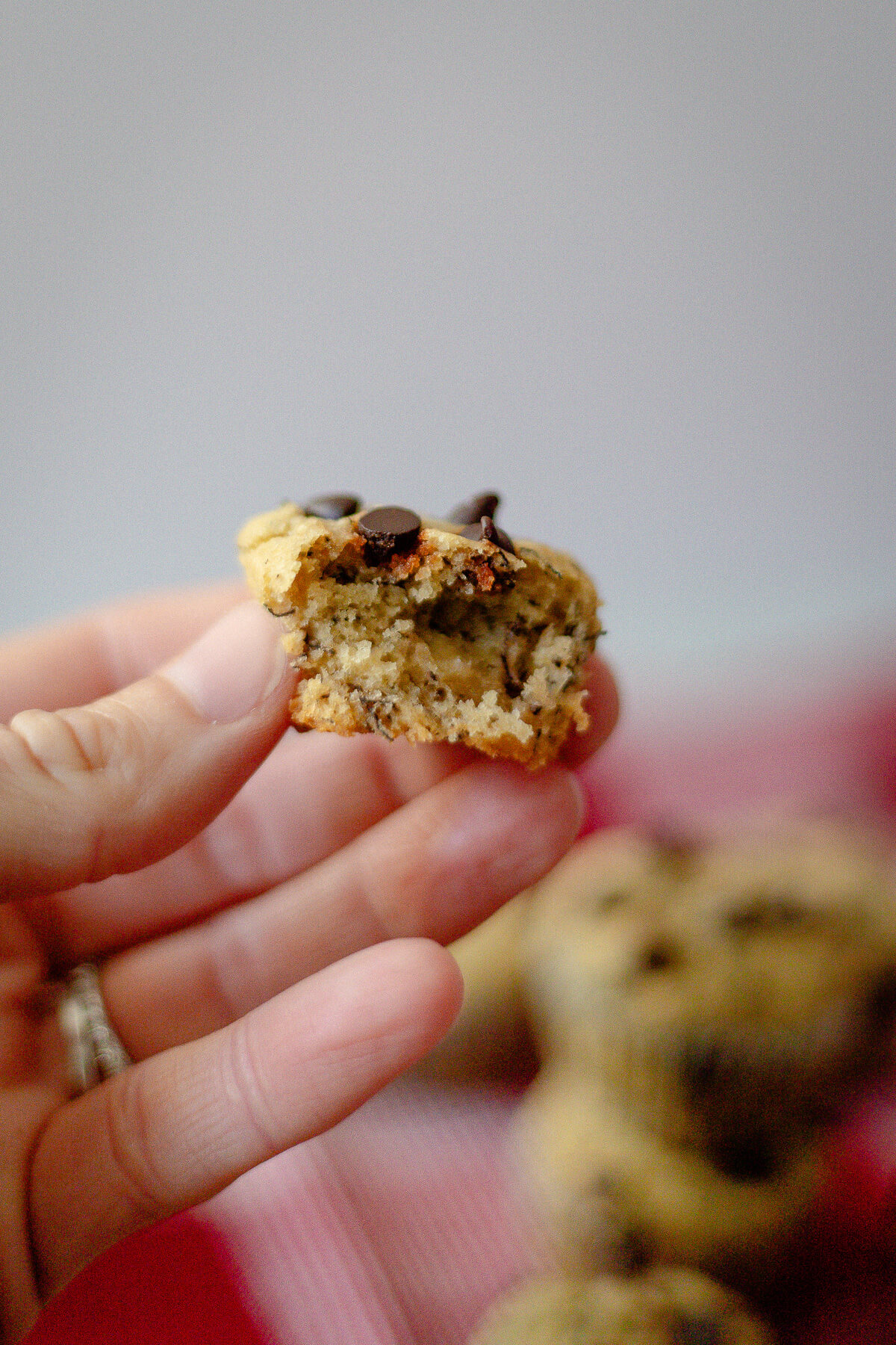 delicious gluten free banana bread mini muffins with chocolate chips