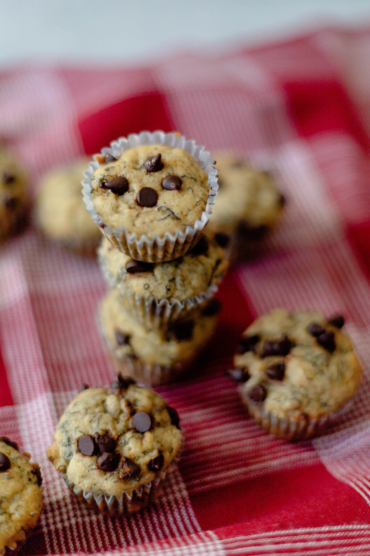 delicious gluten free banana bread mini muffins with chocolate chips